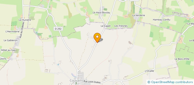 localisation de l'entreprise BRETTEVILLE OUEST  COUVAINS