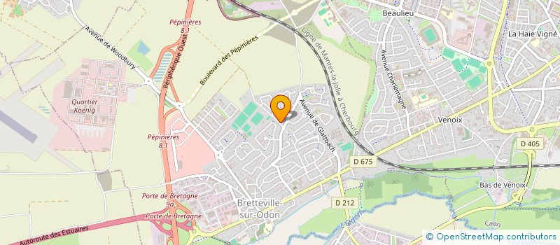 localisation de l'entreprise BRETTEVILLE SUR ODON FOOTBALL  BRETTEVILLE-SUR-ODON