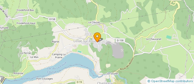 localisation de l'entreprise BRETYSSAC  USSAC