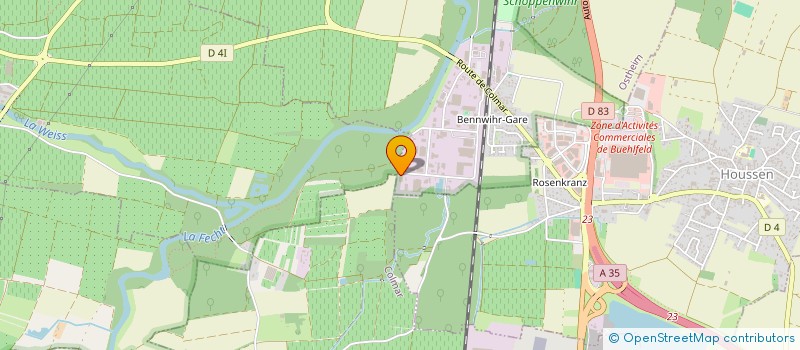 localisation de l'entreprise BRETZEL AUTOS  BENNWIHR