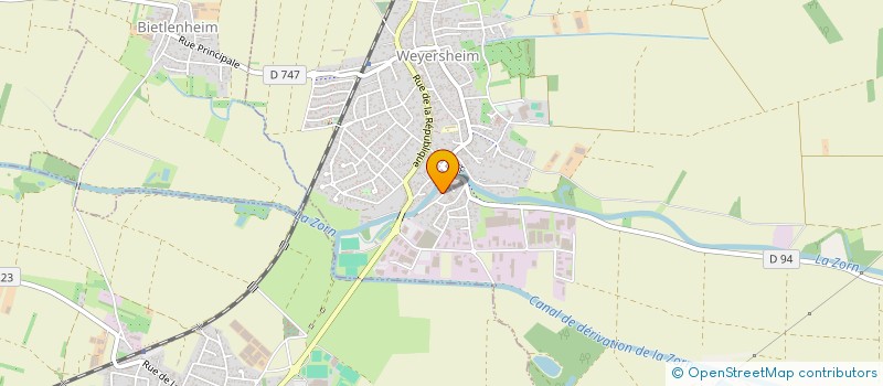 localisation de l'entreprise BRETZELS ROSES  WEYERSHEIM