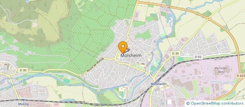 localisation de l'entreprise BRETZWARS  MOLSHEIM