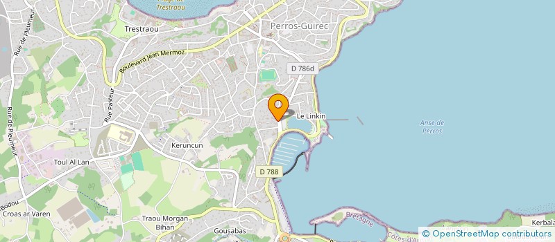 localisation de l'entreprise BREUDEUR TREGER à PERROS-GUIREC