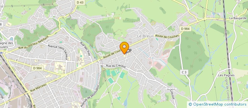 localisation de l'entreprise BREUIL BASKET CLUB  LE BREUIL