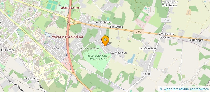localisation de l'entreprise BREUIL L'ABBESSE à MIGNALOUX-BEAUVOIR