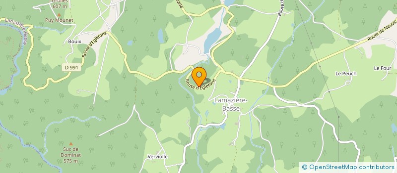 localisation de l'entreprise BREUIL NRJ  NEUVIC