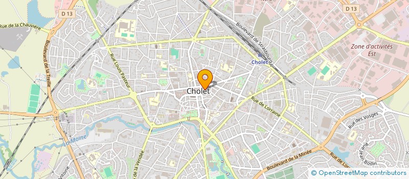 localisation de l'entreprise BREUIL TEXTILE à CHOLET