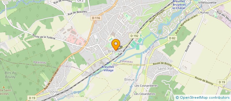 localisation de l'entreprise BREUILLET DANSE ET GYMNASTIQUE à BREUILLET