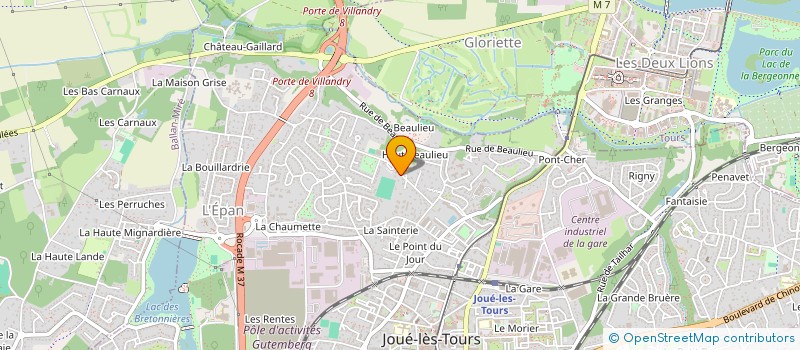 localisation de l'entreprise BREUST CHABRIER ARCHITECTES ASSOCIES  JOUE-LES-TOURS