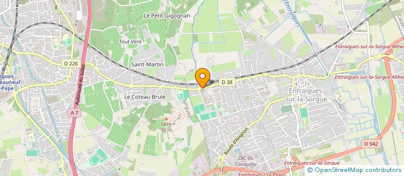 localisation de l'entreprise BREV'ECO ANGIE  ENTRAIGUES-SUR-LA-SORGUE