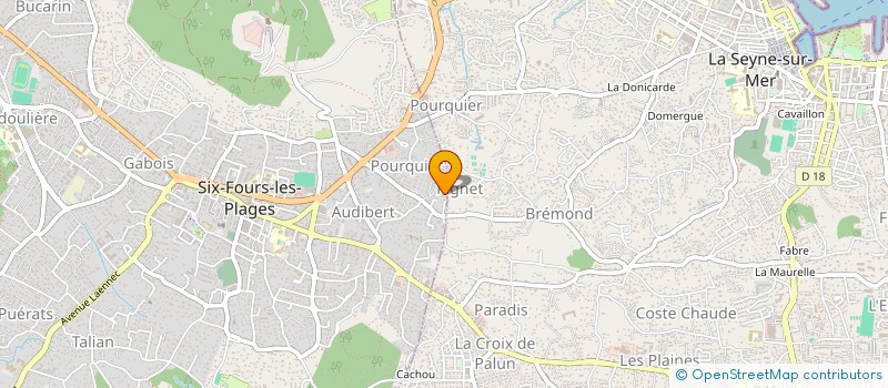 localisation de l'entreprise BREVA à SIX-FOURS-LES-PLAGES