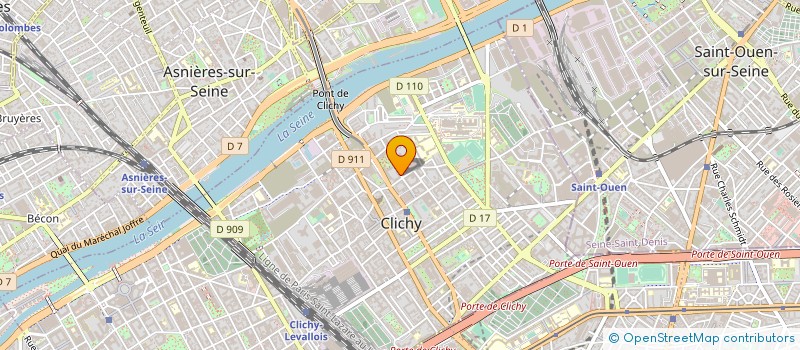 localisation de l'entreprise BREVE à CLICHY