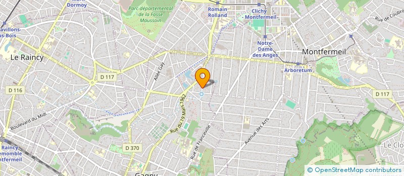 localisation de l'entreprise BREVEND  GAGNY
