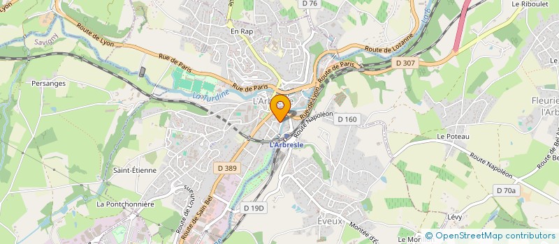 localisation de l'entreprise BREVENNE AGJD  L'ARBRESLE