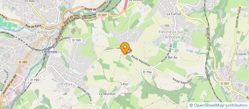 localisation de l'entreprise BREVENNE SEREINE  EVEUX