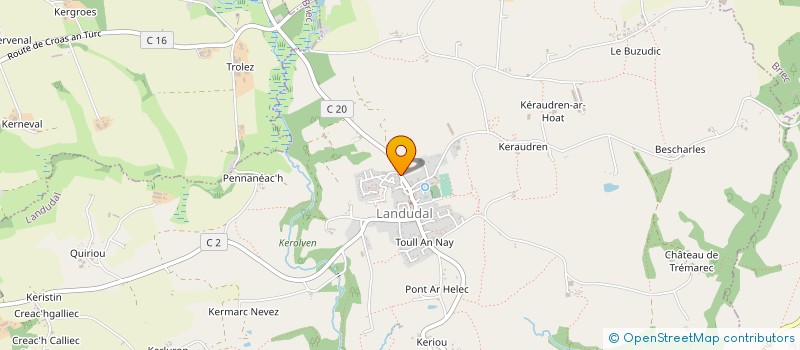 localisation de l'entreprise BREXIS  LANDUDAL
