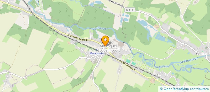 localisation de l'entreprise BREYNE LES TILLEULS  MARESQUEL-ECQUEMICOURT