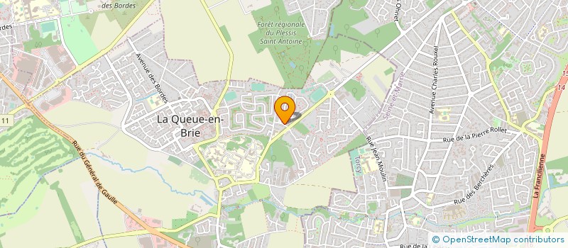 localisation de l'entreprise BREZ à LA QUEUE-EN-BRIE