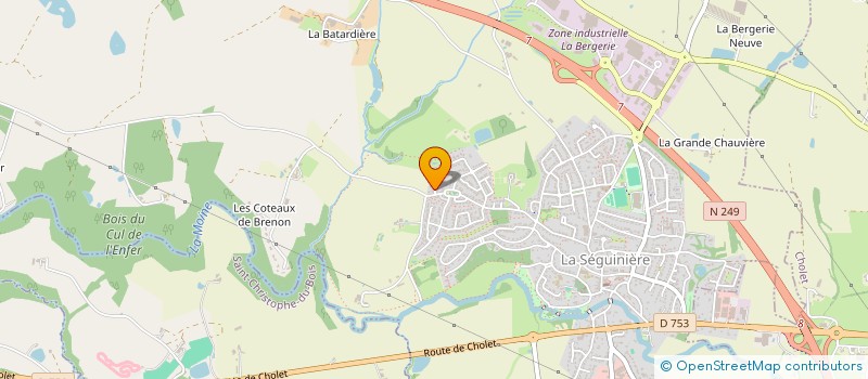 localisation de l'entreprise BREZEA  LA SEGUINIERE