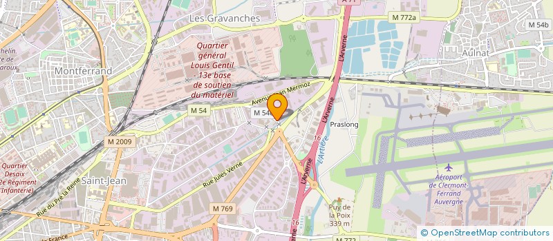 localisation de l'entreprise BREZET AUTOMOBILES  CLERMONT-FERRAND