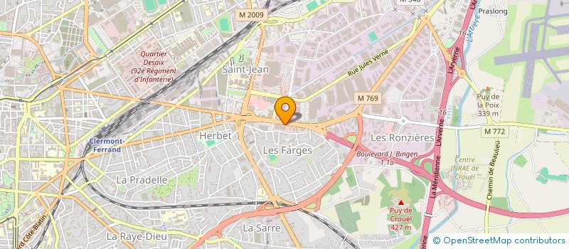 localisation de l'entreprise BREZET OCCASIONS à CLERMONT-FERRAND