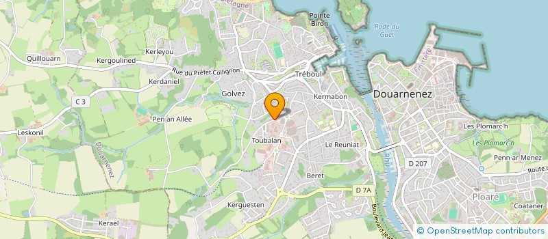 localisation de l'entreprise BREZILLET 2  DOUARNENEZ