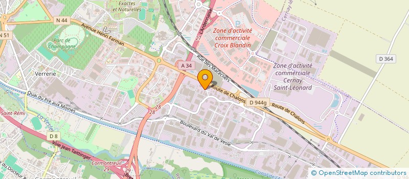 localisation de l'entreprise BRF  REIMS