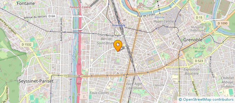 localisation de l'entreprise BRF PLATRERIE à GRENOBLE