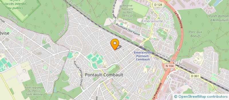 localisation de l'entreprise BRF TECH  PONTAULT COMBAULT