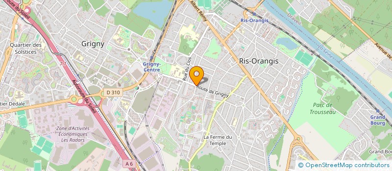localisation de l'entreprise BRG  RIS-ORANGIS