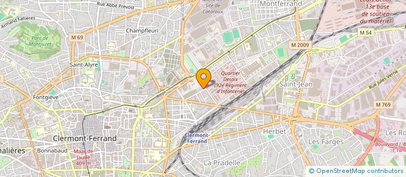 localisation de l'entreprise BRG  CLERMONT-FERRAND