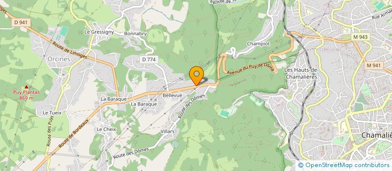 localisation de l'entreprise BRG CAPINVEST  ORCINES