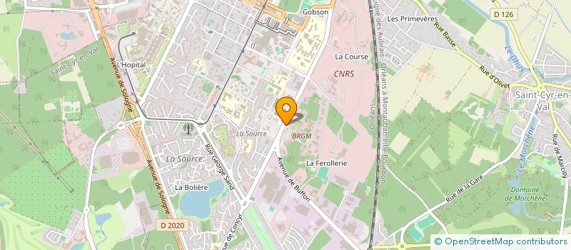 localisation de l'entreprise BRGM NUM. à ORLEANS