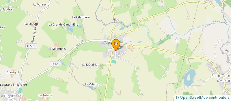 localisation de l'entreprise BRH  ALEXAIN