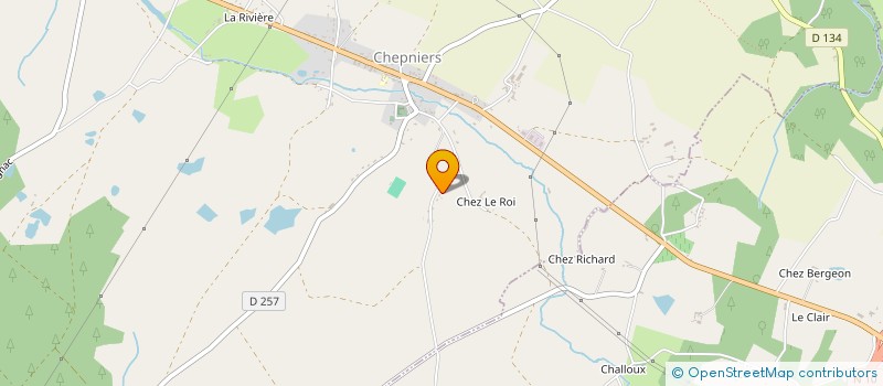 localisation de l'entreprise BRH  CHEPNIERS