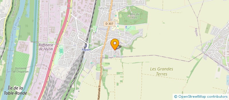 localisation de l'entreprise BRH  FEYZIN