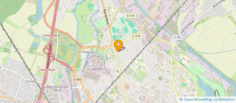 localisation de l'entreprise BRH TECHNIQUE INSTALLATIONS MISE EN OEUVRE à CHALON-SUR-SAONE