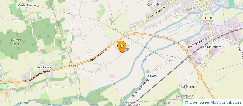 localisation de l'entreprise BRI 38  BEAUREPAIRE