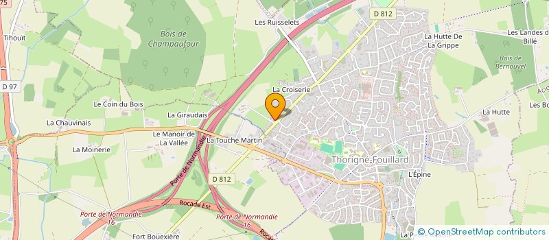 localisation de l'entreprise BRI  THORIGNE-FOUILLARD