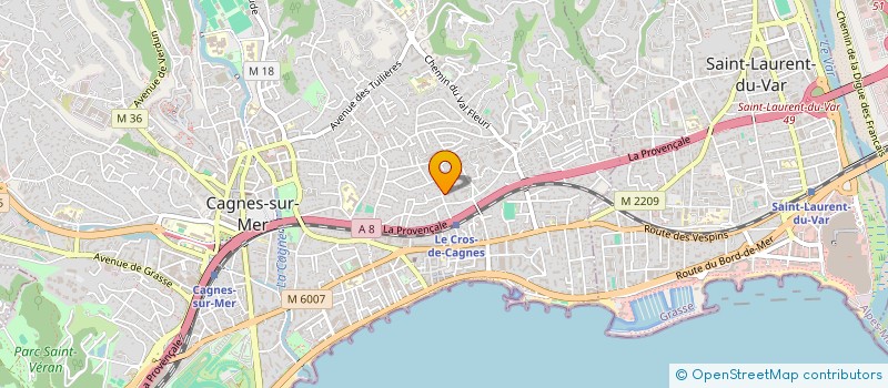 localisation de l'entreprise BRI à CAGNES-SUR-MER