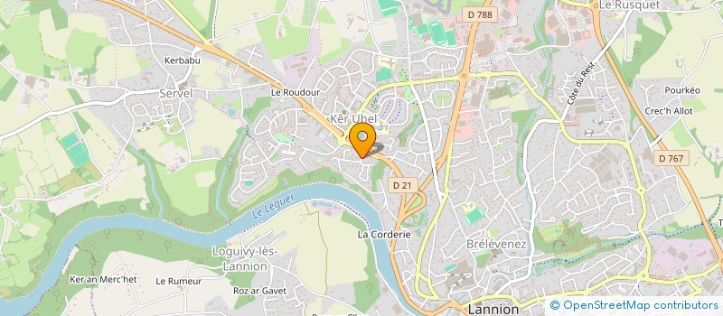 localisation de l'entreprise BRI AEL GUERNISAC  LANNION