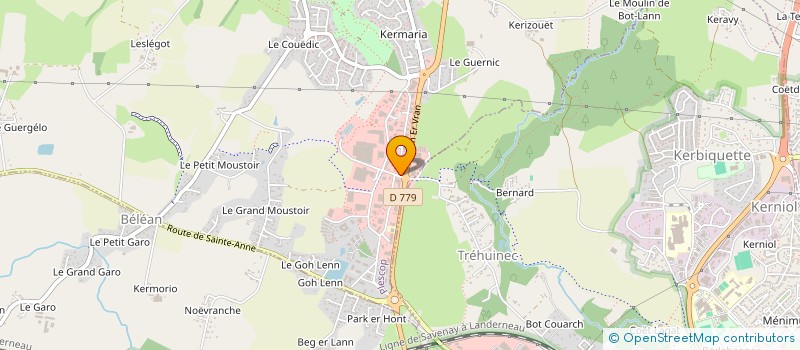 localisation de l'entreprise BRI BREIZH à PLESCOP