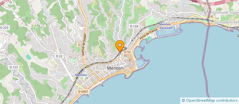 localisation de l'entreprise BRI INVEST à MENTON