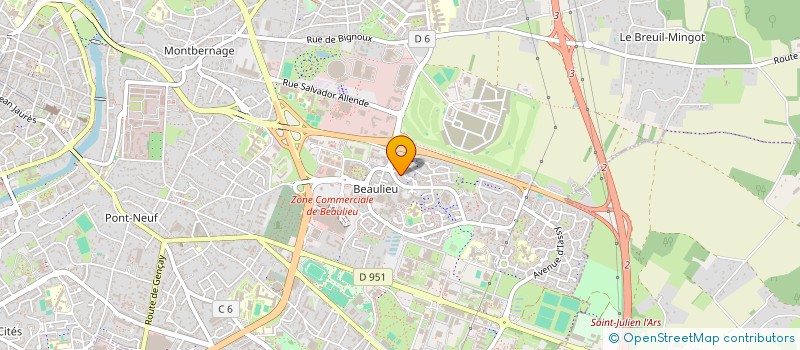 localisation de l'entreprise BRIAN JOUBERT PRODUCTION  POITIERS