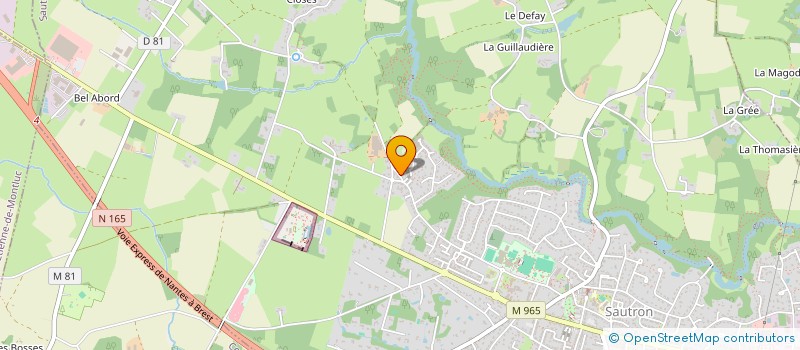 localisation de l'entreprise BRIANCE à SAUTRON