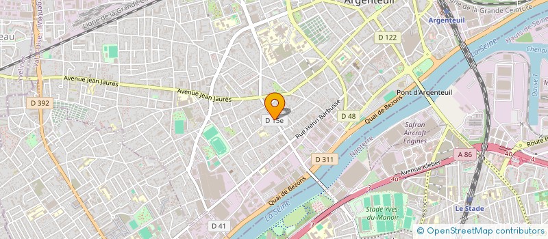 localisation de l'entreprise BRIANCON  ARGENTEUIL