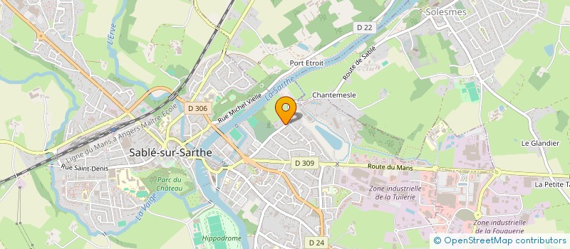 localisation de l'entreprise BRIAND  SABLE-SUR-SARTHE