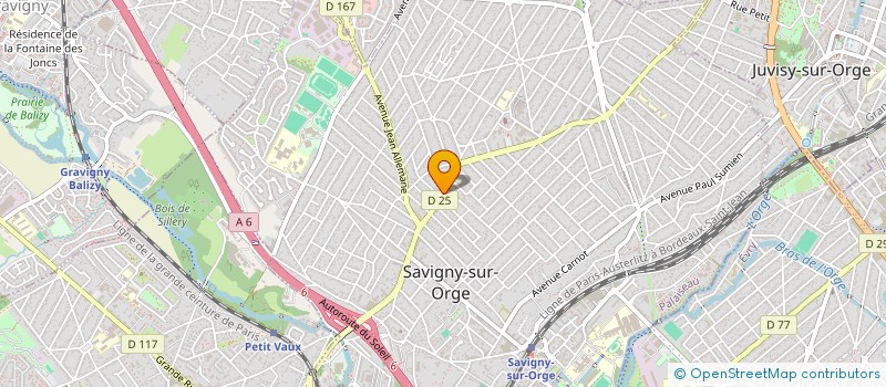 localisation de l'entreprise BRIAND 53 à SAVIGNY-SUR-ORGE
