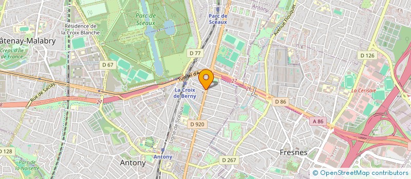 localisation de l'entreprise BRIAND à ANTONY