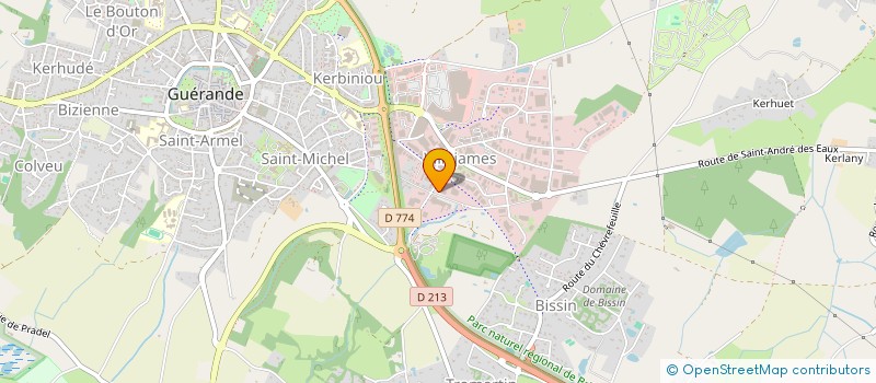 localisation de l'entreprise BRIAND à GUERANDE